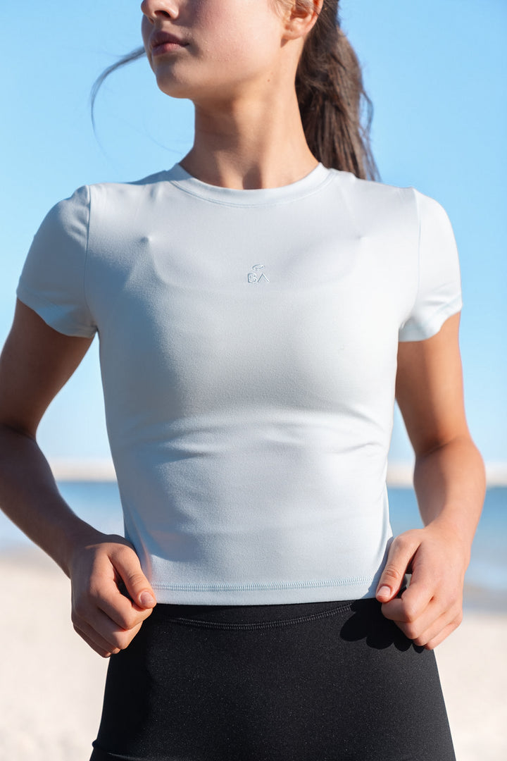 Basic Blue Baby Tee
