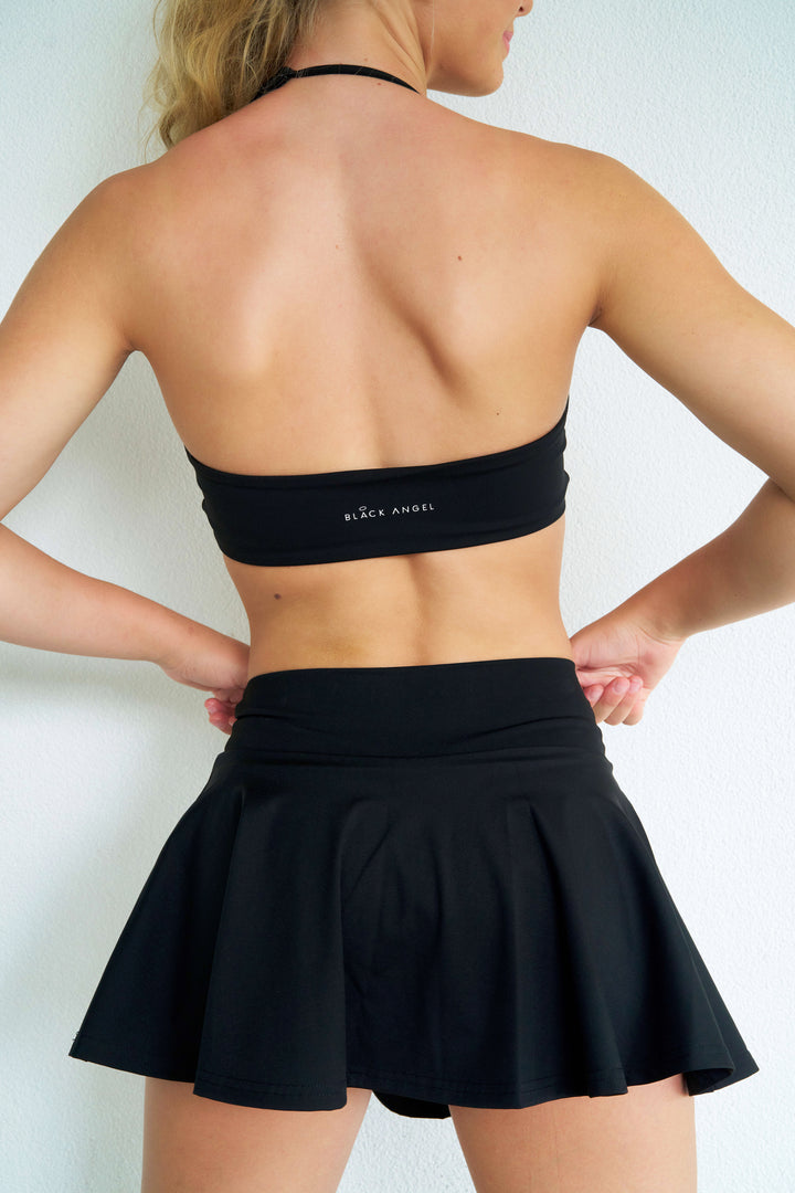 Cross-Over Skirt Black