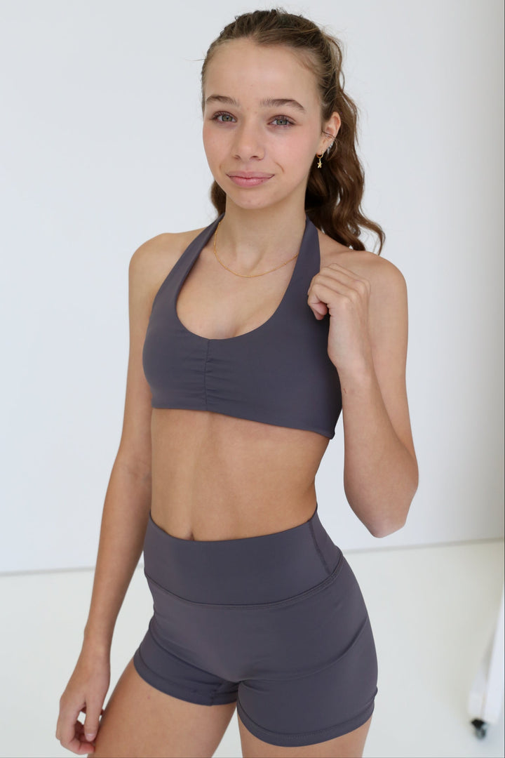 Soft Slate SF Booty Shorts